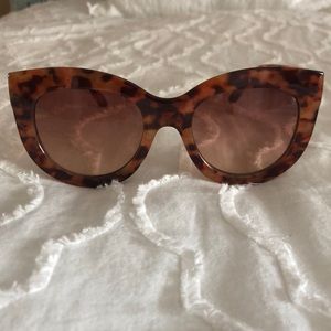 Oversized Cheetah Print 100% UV Protection Sunglasses